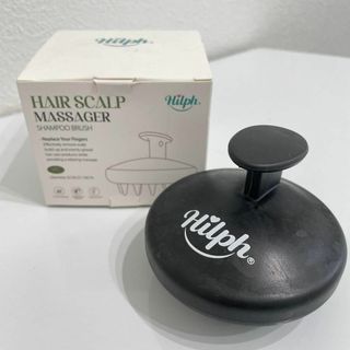 シャンプーブラシ hilph ブラック スカルプブラシ ヘアケア ブラック(ヘアブラシ/クシ)