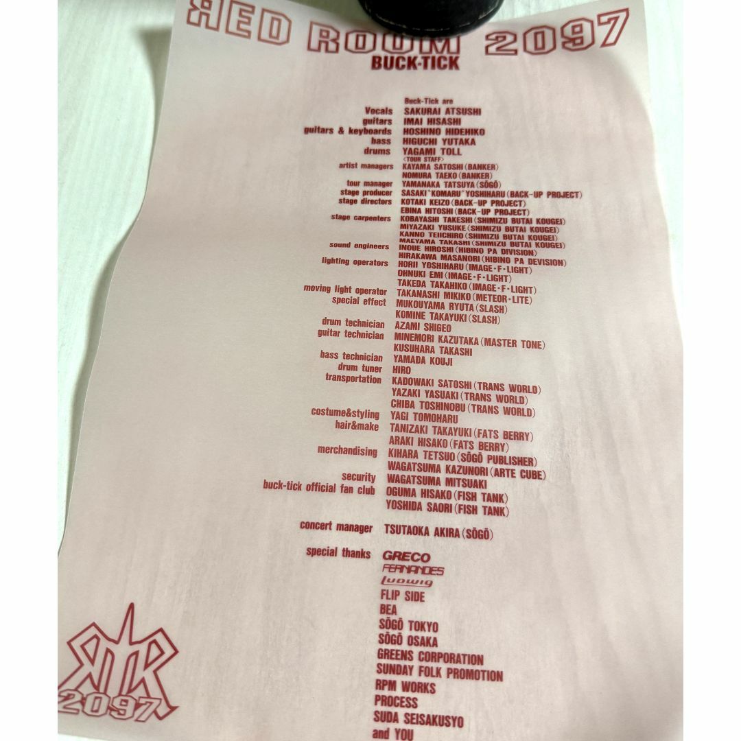 BUCK-TICK ☆ RED ROOM 2097 ポスター セット エンタメ/ホビーのタレントグッズ(ミュージシャン)の商品写真