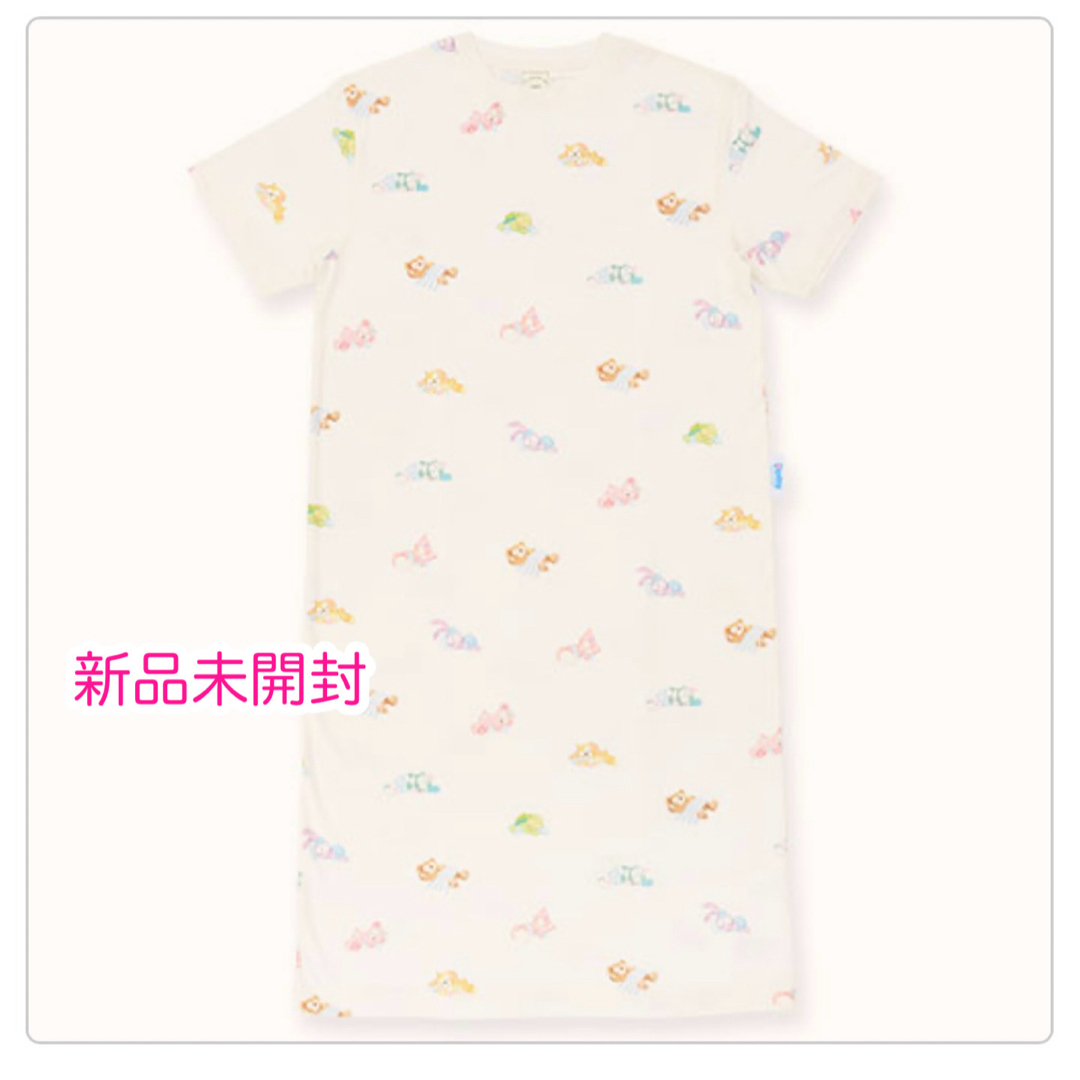 ジェラピケ ダッフィー ディズニー ワンピース パークオンライン完売！ 総柄ワンピース ダッフィー ジェラート