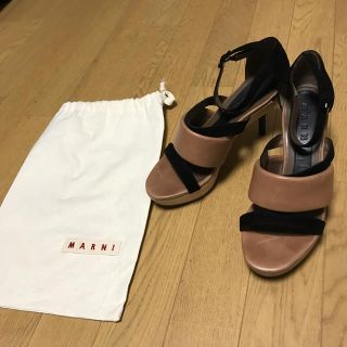 マルニ(Marni)のエコヴィ様 専用☆marni ストラップサンダル 37(サンダル)