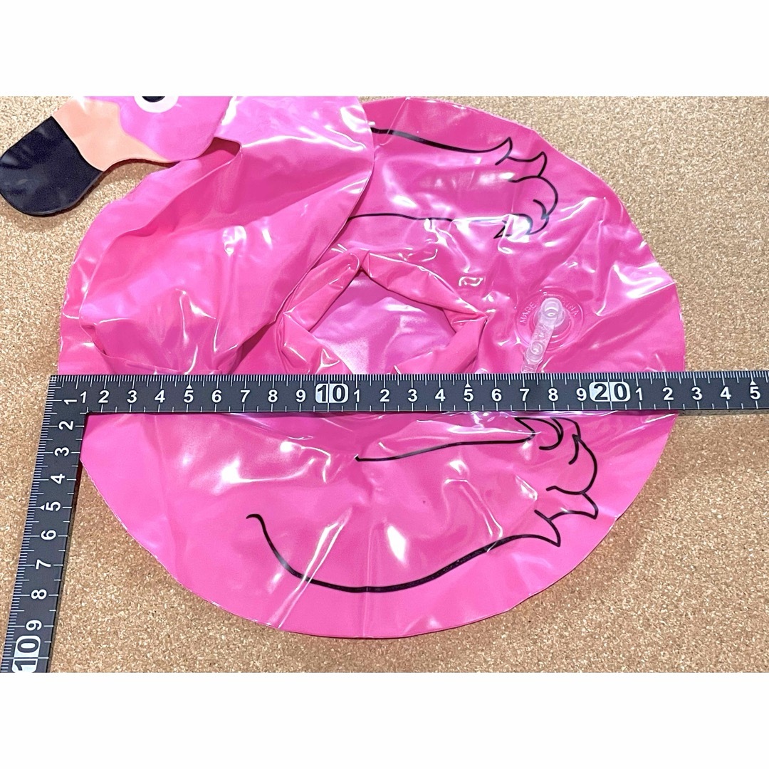 ミニチュア　浮き輪　フラミンゴ　B プール　水遊び　お風呂　海　キャンプ　ドール エンタメ/ホビーのおもちゃ/ぬいぐるみ(その他)の商品写真
