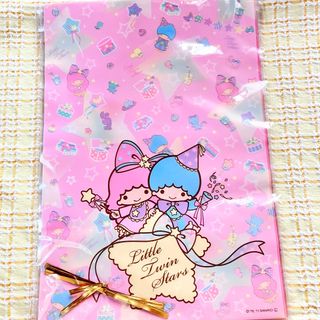 リトルツインスターズ(リトルツインスターズ)のレア☆キキララ　ラッピング袋　ギフトバッグ(キャラクターグッズ)