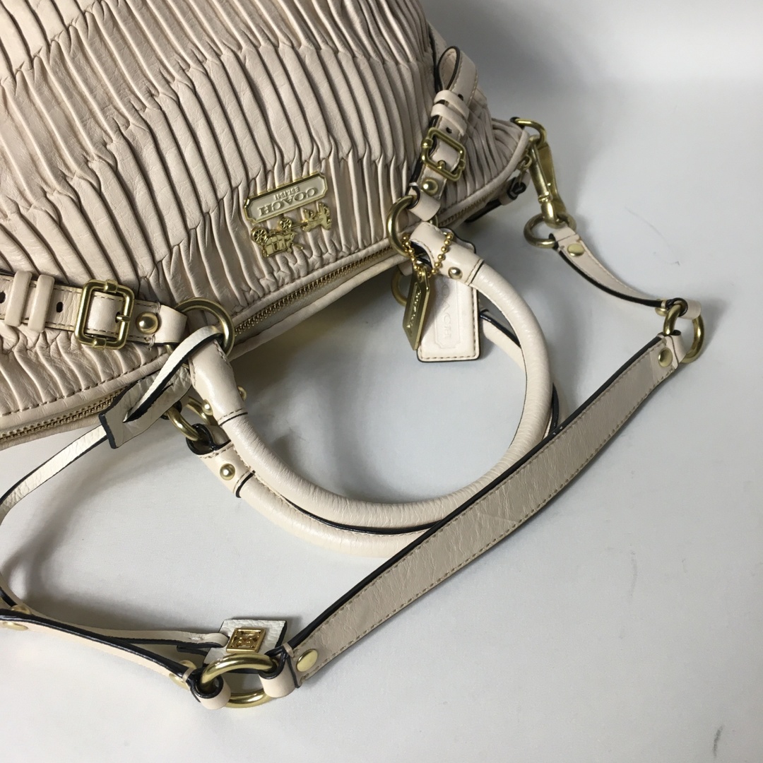 COACH】ペネロピ レザー ハンドバッグ トートバッグ ベージュ