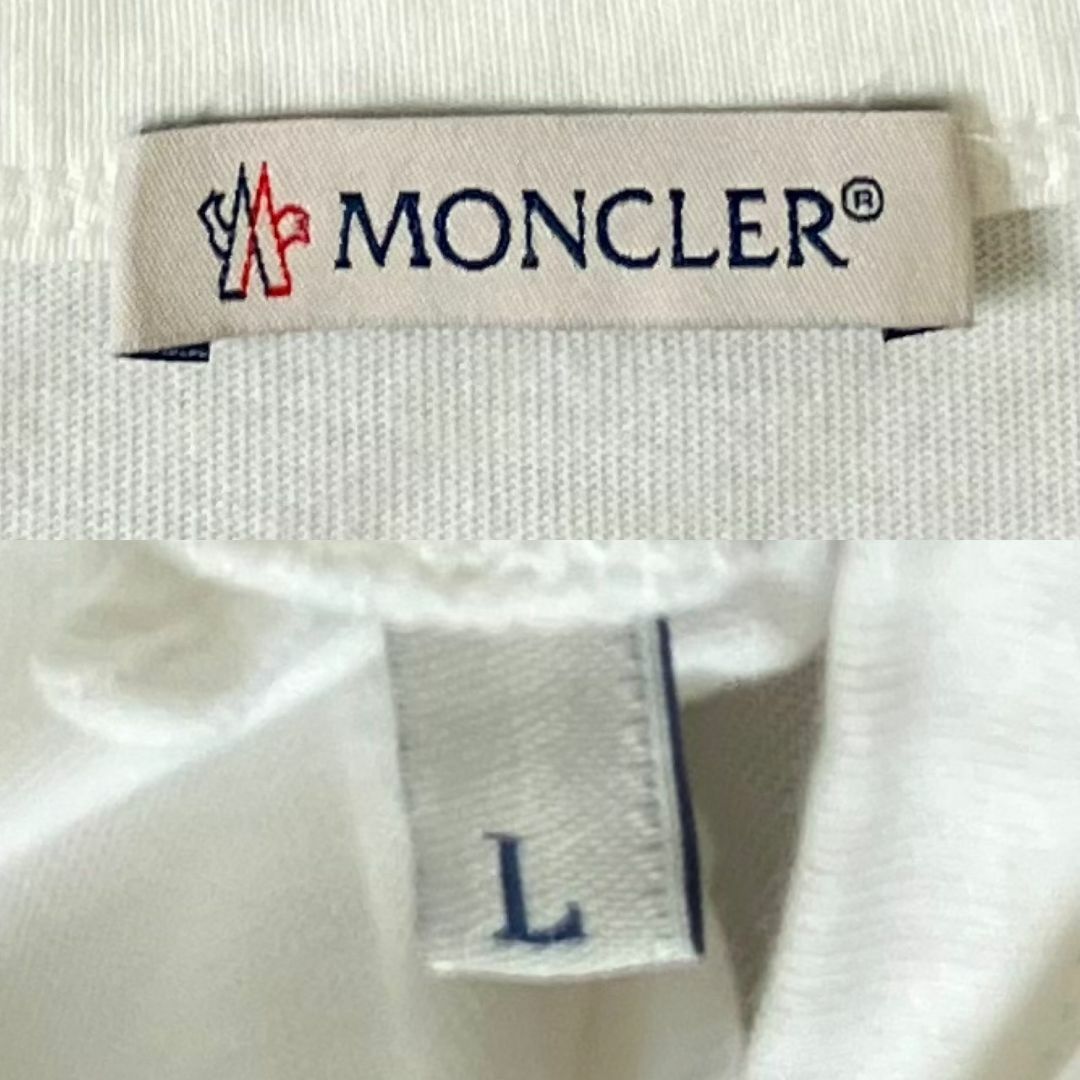 MONCLER - 【QR確認済み/希少L】モンクレール 両面パイルロゴT
