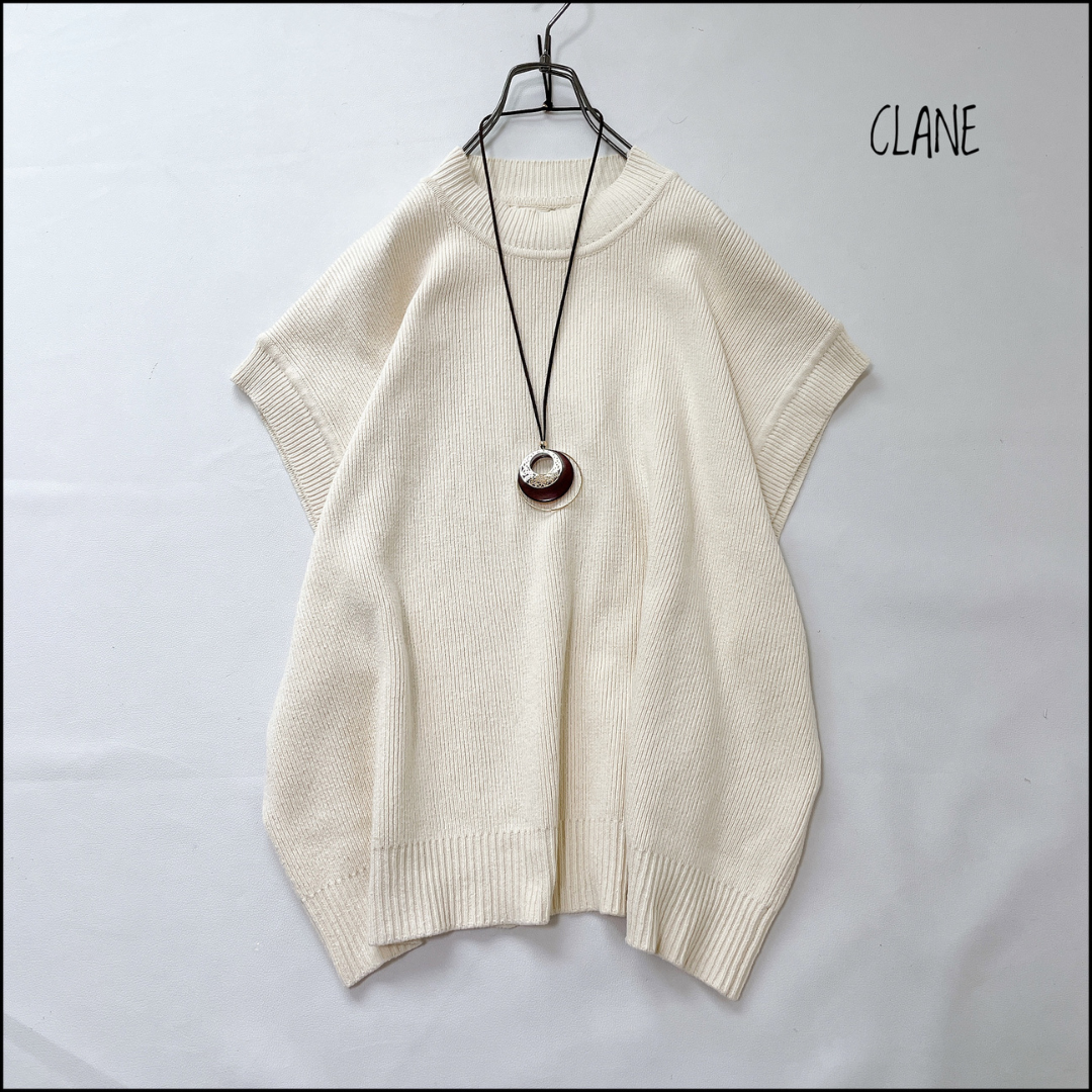 CLANE - 【美品】CLANE 大人気！体型カバーで着痩せするニットベスト　可愛い　垢抜け