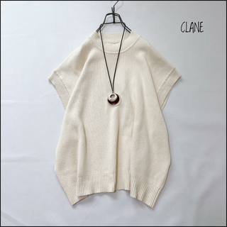 クラネ(CLANE)の【美品】CLANE 大人気！体型カバーで着痩せするニットベスト　可愛い　垢抜け(ベスト/ジレ)