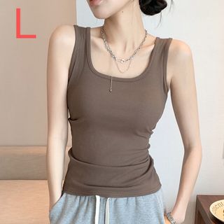 タンクトップ　キャミソール　　ノースリーブ　トップス　肌着 脇隠し インナー　(タンクトップ)
