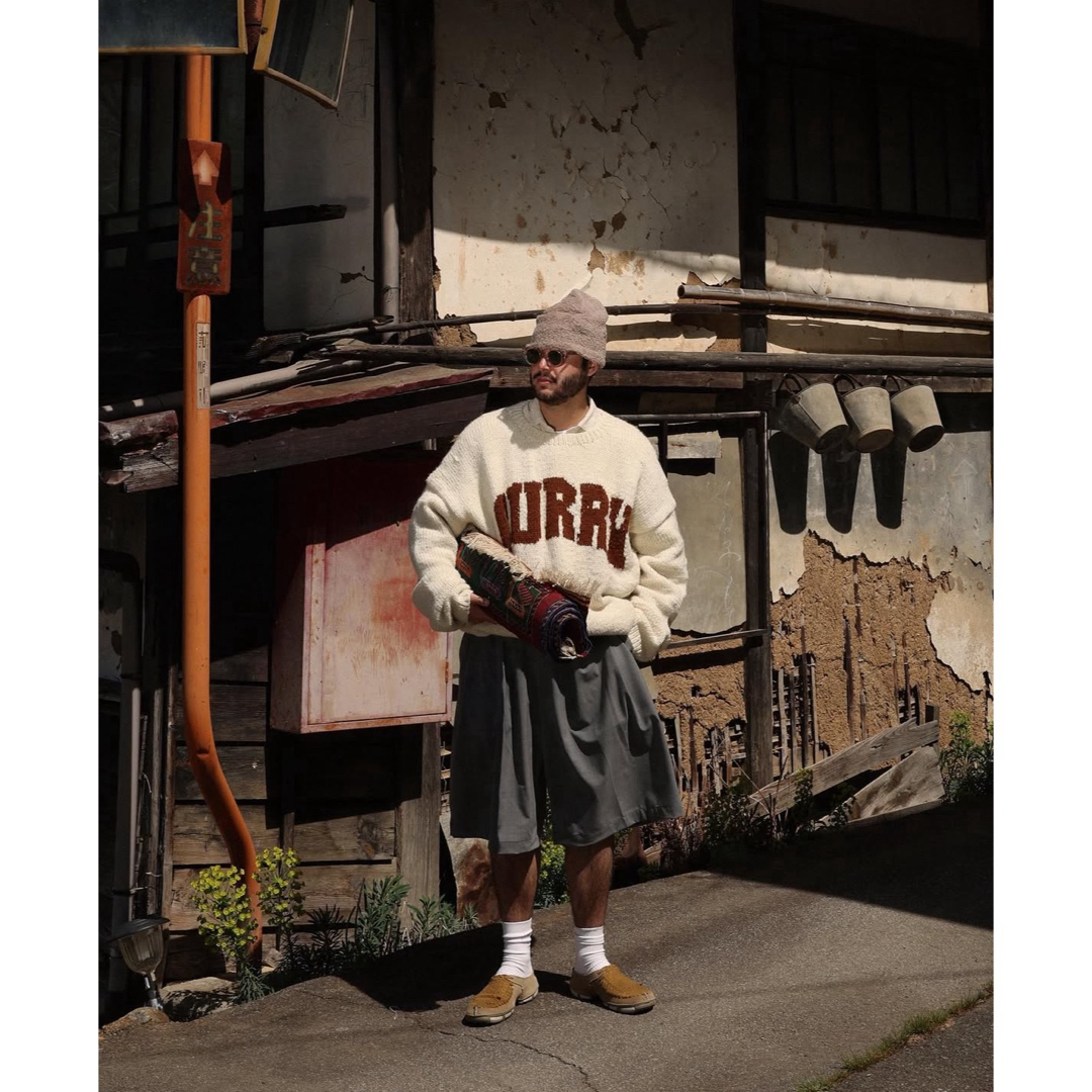 1LDK SELECT(ワンエルディーケーセレクト)のSillage ショートパンツ CIRCULAR SHORTS チャコールグレー メンズのパンツ(ショートパンツ)の商品写真