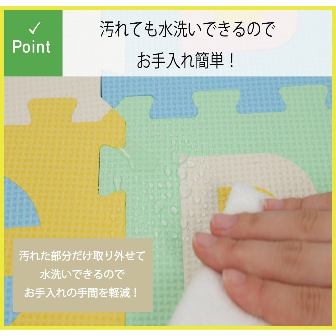ユノックス 床材 ジョイントマット パズルマット 数字+アルファベット 36枚セ インテリア/住まい/日用品のインテリア/住まい/日用品 その他(その他)の商品写真