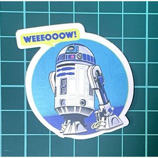 ST372 ステッカー シール スターウォーズ R2-D2 ロボット スマホ(しおり/ステッカー)