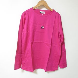 D085 新品　alain cazalis　ピンク　カットソー　Tシャツ　長袖　L(カットソー(長袖/七分))