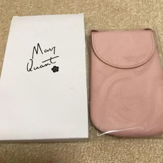 マリークワント(MARY QUANT)のMARY QUANT レザーポシェット(携帯ケース)(ポーチ)