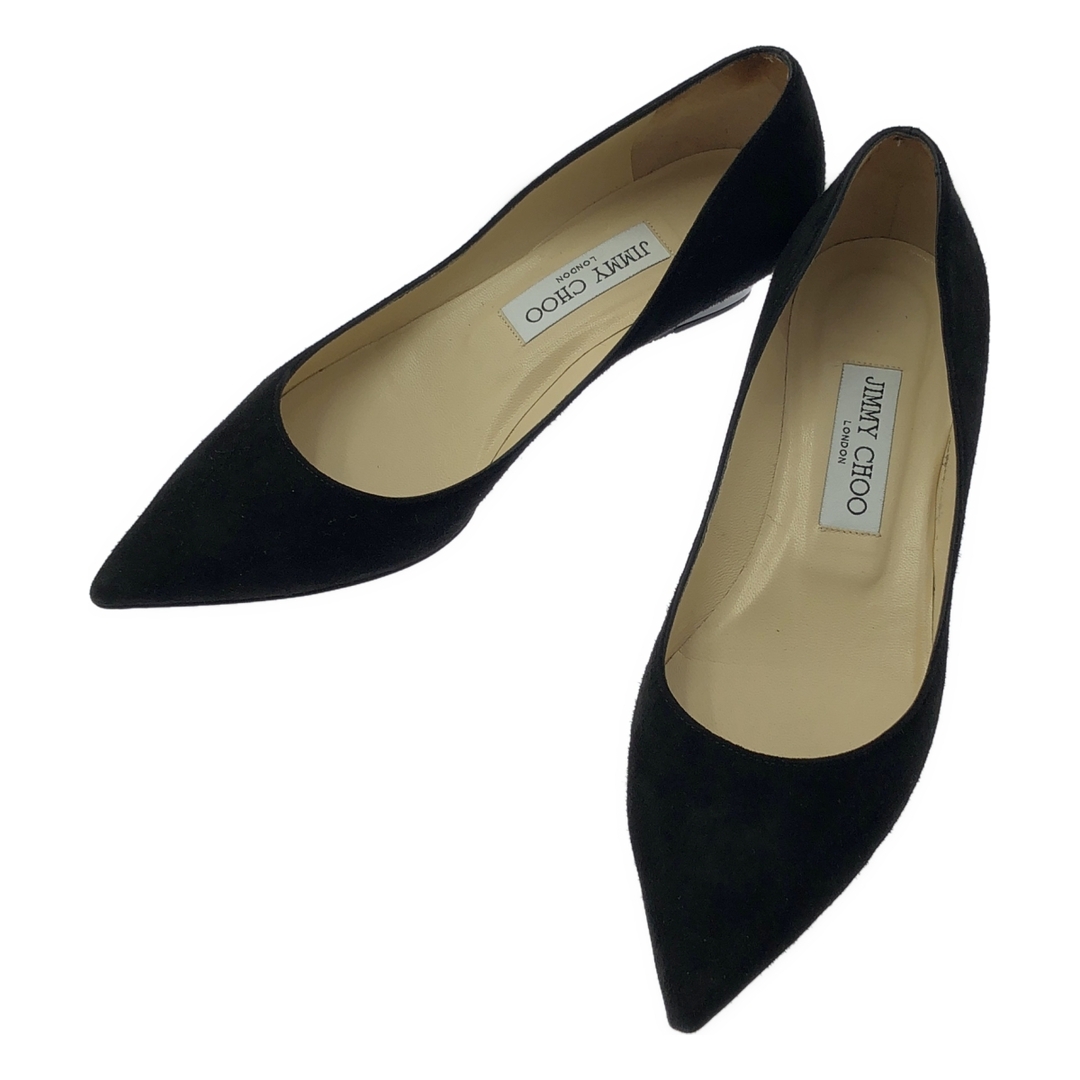 JIMMY CHOO パンプス パール メッシュ ジミーチュウ 37.5 黒