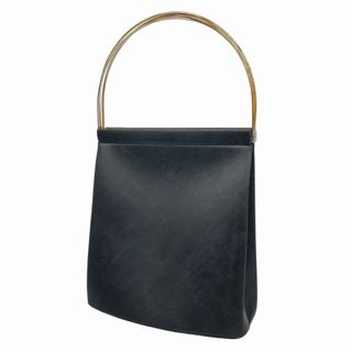 カルティエ(Cartier)の【5fc2777】カルティエ ハンドバッグ トリニティ レザー ブラック ゴールド/シルバー金具【中古】レディース(ハンドバッグ)