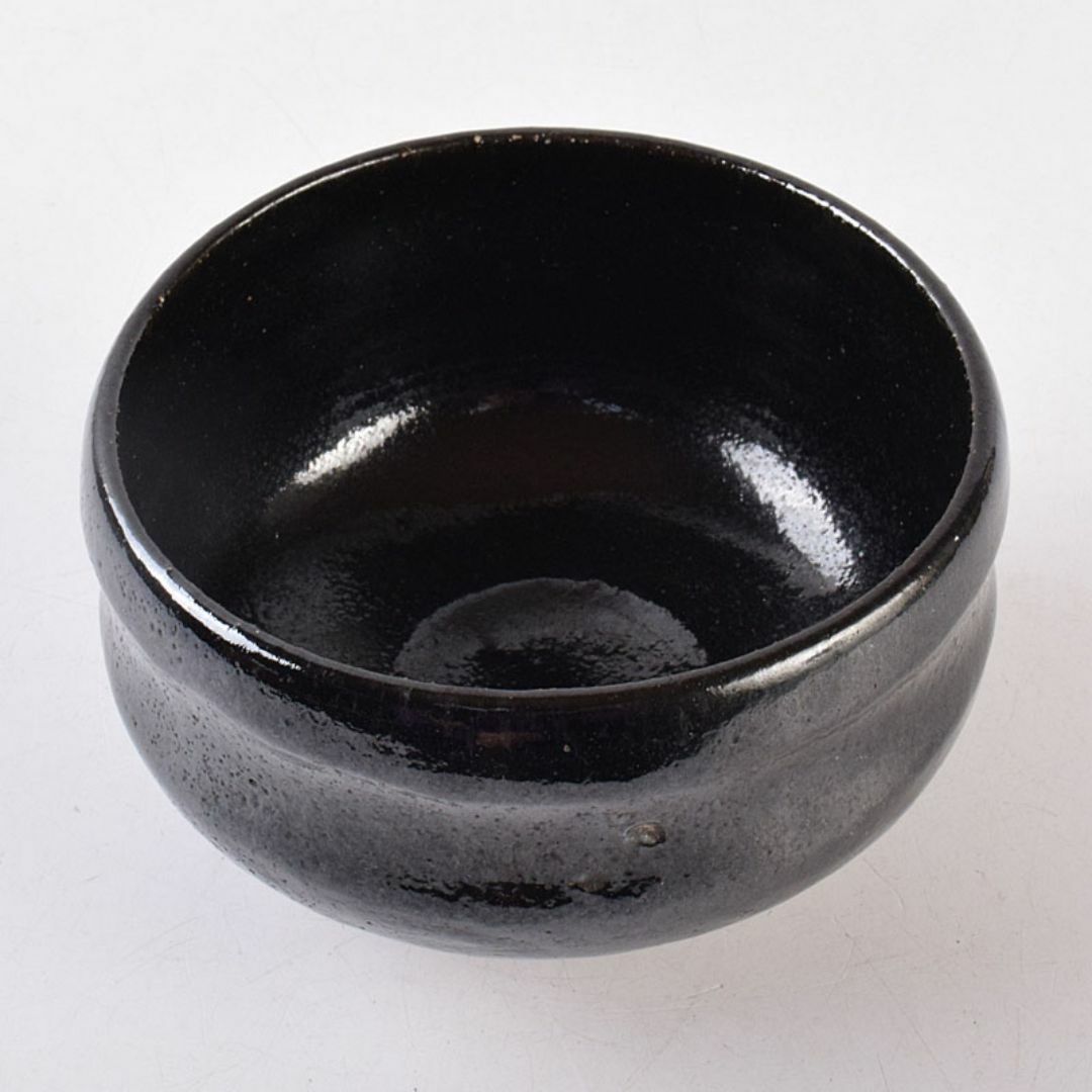 茶道具 楽吉左衛門 了入造 黒楽茶碗 時代箱付 M R8938の通販 by