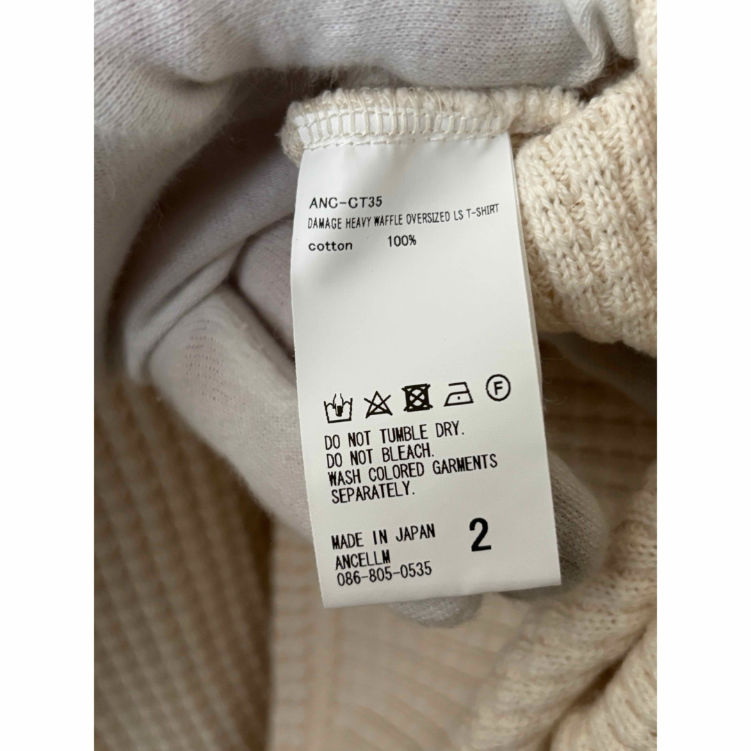 アンセルム ANCELLM ダメージヘビーワッフルオーバーサイズ