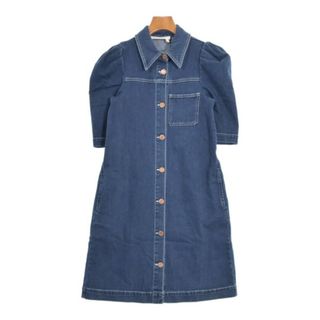 シーバイクロエ(SEE BY CHLOE)のSee By Chloe シー　バイ　クロエ ワンピース XS 紺 【古着】【中古】【送料無料】(ひざ丈ワンピース)