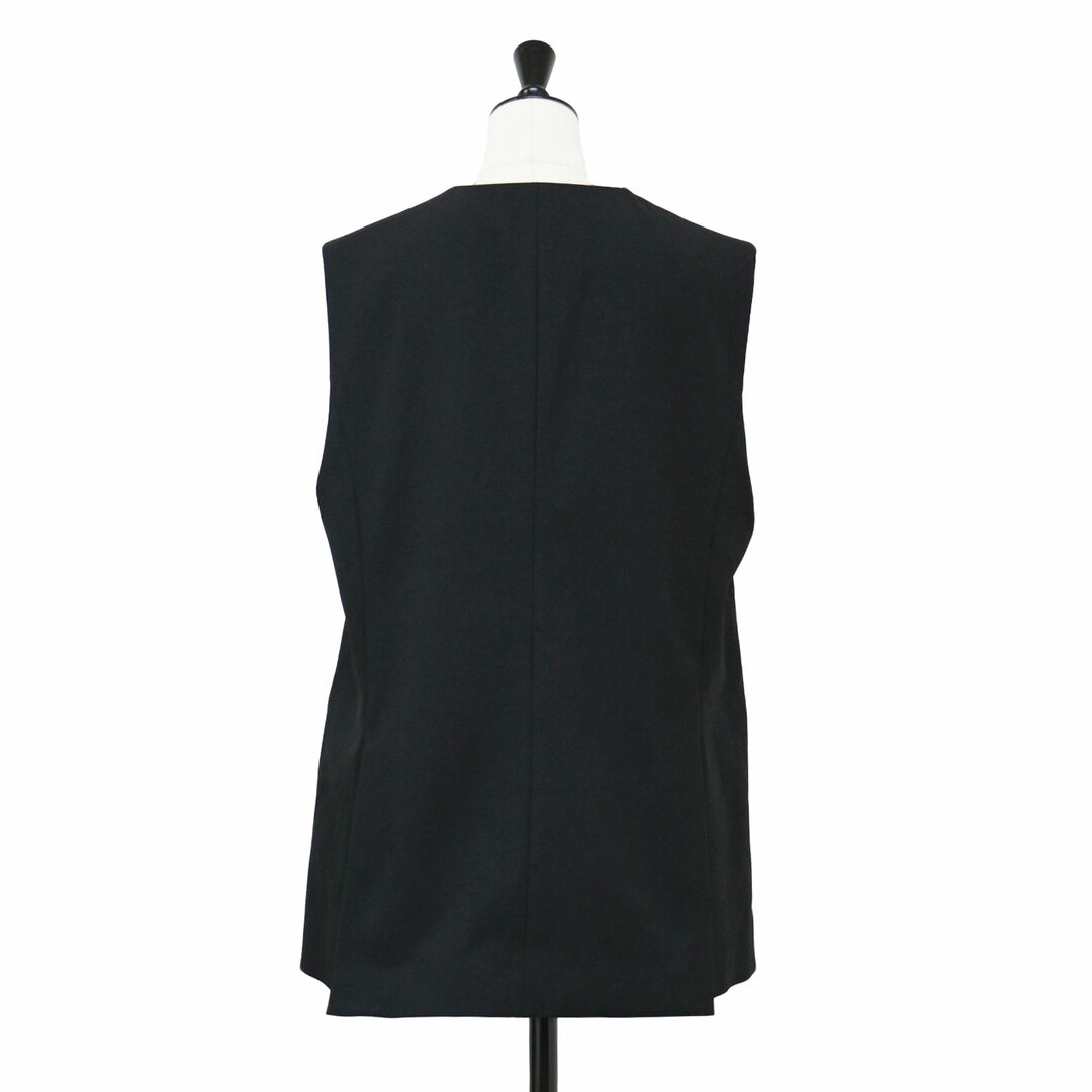 最終SALE★Spick&Span 黒 23SS/麻コットンリブベスト Spick & Span - Spick&Span スピックアンドスパン ベスト