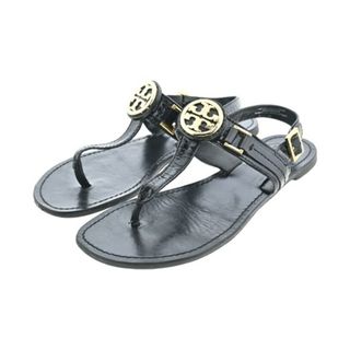 トリーバーチ(Tory Burch)のTORY BURCH トリーバーチ サンダル 25cm 黒 【古着】【中古】【送料無料】(サンダル)