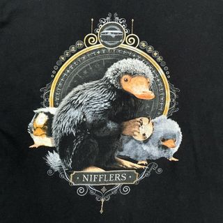 Fantastic Beasts Harry Potter ニフラー キャラクター ムービープリントTシャツ メンズL(Tシャツ/カットソー(半袖/袖なし))