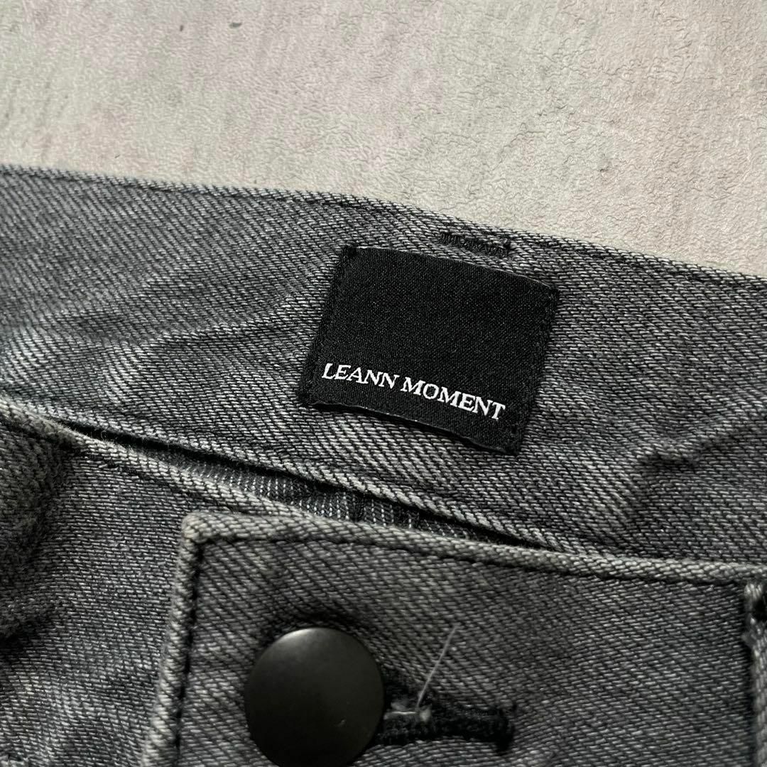 完売品 LEANN MOMENT フレア ブラックデニムパンツ ブーツカット