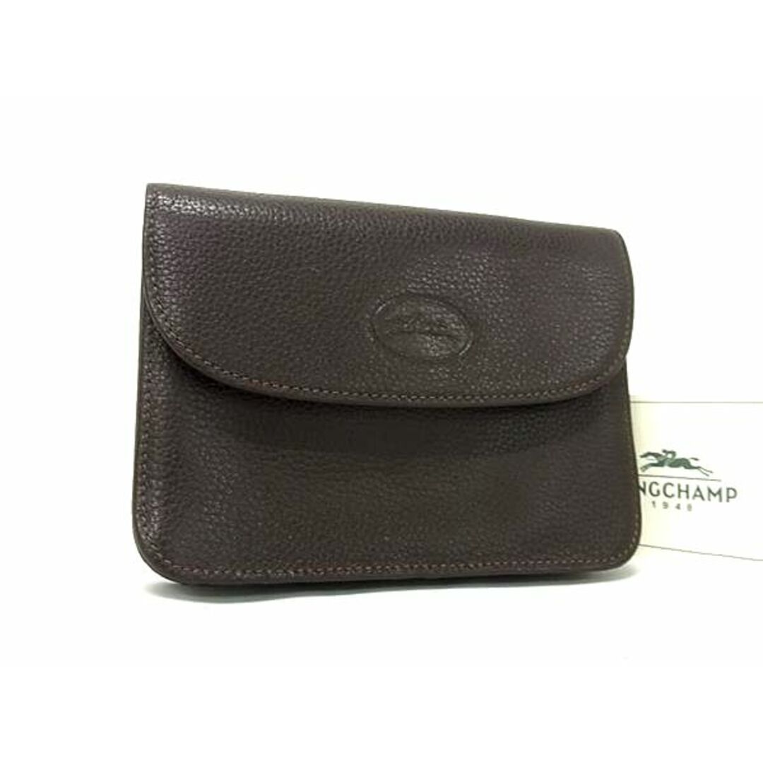 LONGCHAMP - LONGCHAMP ロンシャン レザー 二つ折り ポーチ 財布