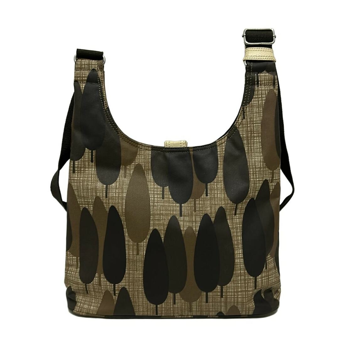 orla kiely(オーラカイリー) ショルダーバッグ美品  - ベージュ×ダークブラウン×ダークグレー レディースのバッグ(ショルダーバッグ)の商品写真