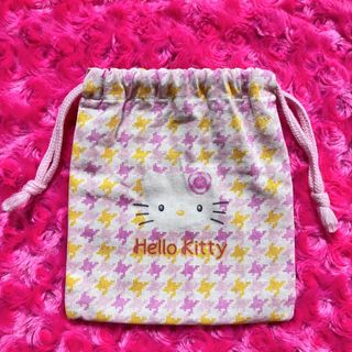 ハローキティ(ハローキティ)のレトロ☆レア☆ハローキティ　巾着(キャラクターグッズ)