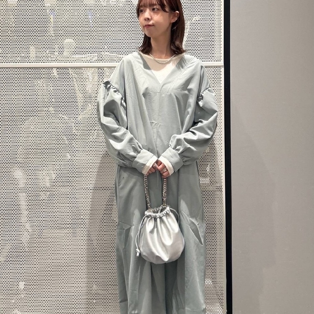 LAKOLE(ラコレ)のラコレ 長袖 ワンピース ロング丈 きれいめ 神戸レタス系 レディースのワンピース(ロングワンピース/マキシワンピース)の商品写真