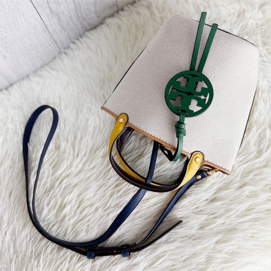 Tory Burch トリーバーチ 2way ショルダーバッグ ダブルTロゴ Tory Burch - 極美品♡トリーバーチ ダブルT ロゴ キャンバス
