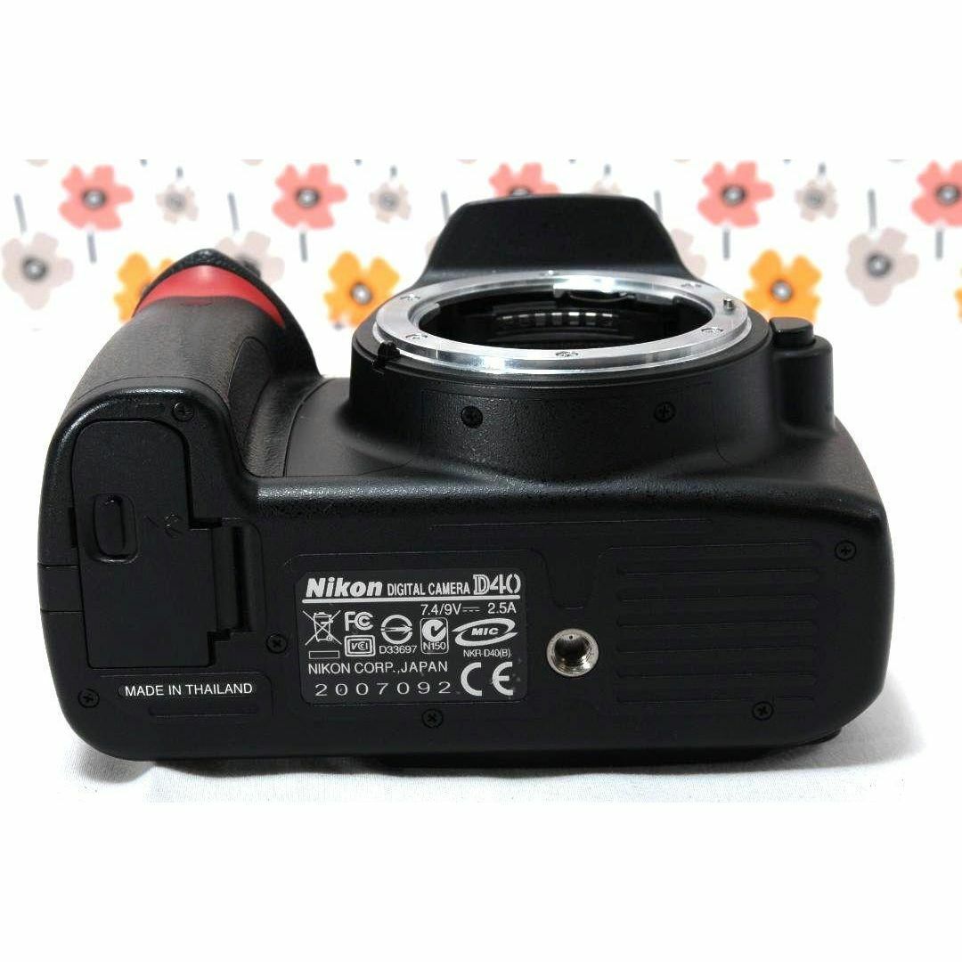 【返品保証】❤Nikon D40❤高画質＆コンパクト❤スマホ転送OK❤ 返品保証】❤Nikon D40❤高画質＆コンパクト❤スマホ転送OK❤