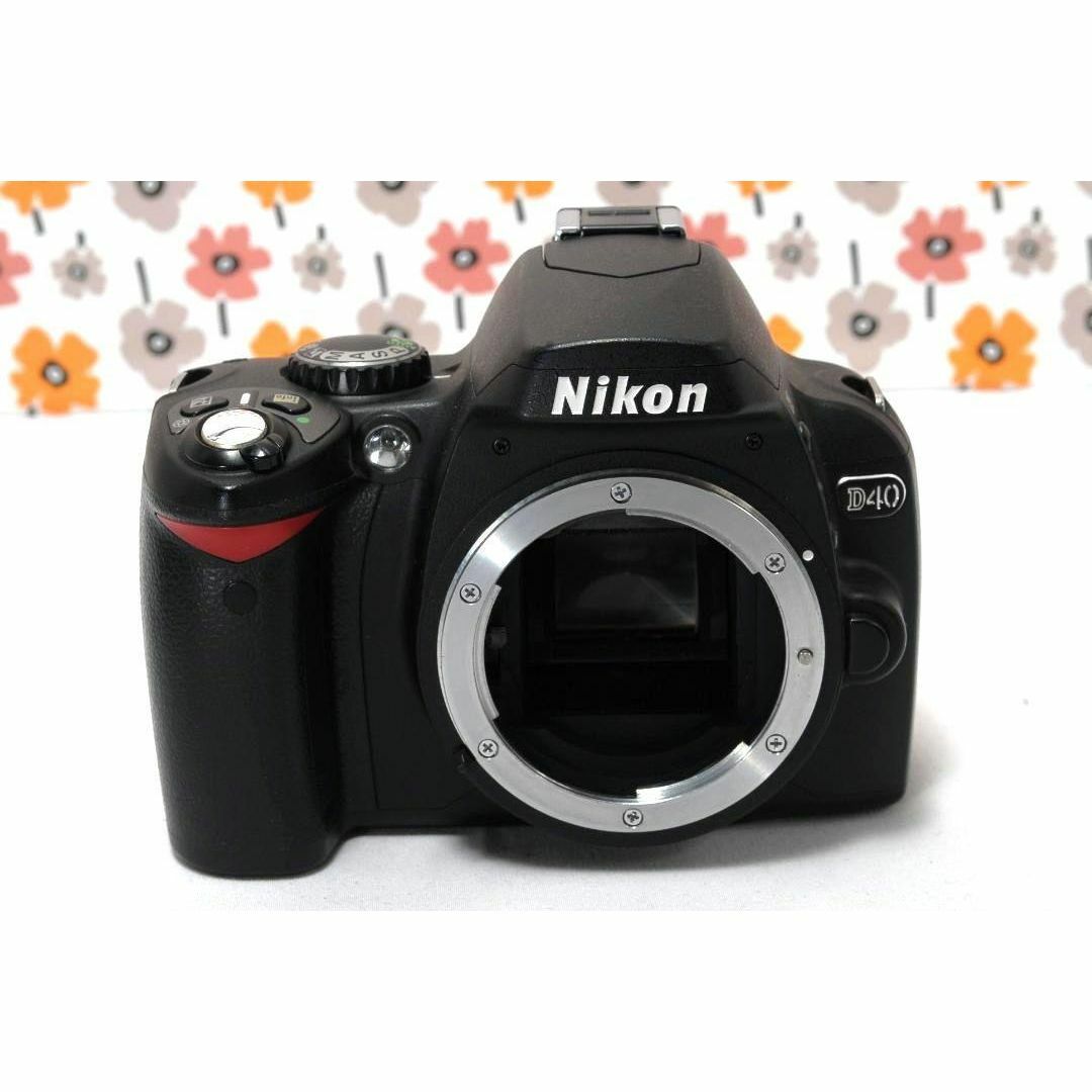 24時間限定タイムセール Nikon - 【返品保証】❤Nikon D40❤高画質＆コンパクト❤スマホ デジタルカメラ