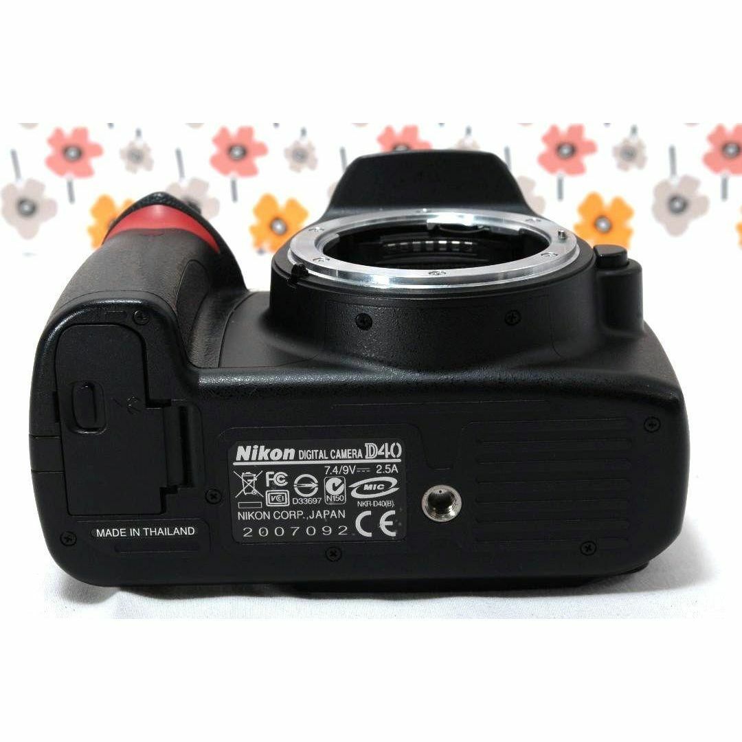 2025最新のスタイル Nikon D40❤高画質＆コンパクト❤スマホ 【返品保証】❤Nikon - デジタルカメラ