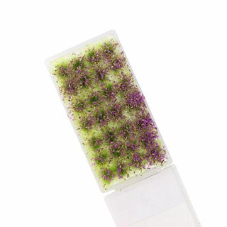 草むら(緑・花つき・パープル・) ジオラマ用素材 情景コレクション グラス模型 (その他)