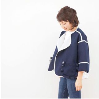 ドゥーズィエムクラス(DEUXIEME CLASSE)の専用♡美品♡yoriフリルポケットボンディングジャケット(ノーカラージャケット)