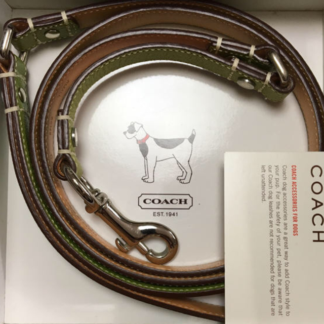 COACH(コーチ)のCOACH コーチ 犬 リード ハンドメイドのペット(リード/首輪)の商品写真