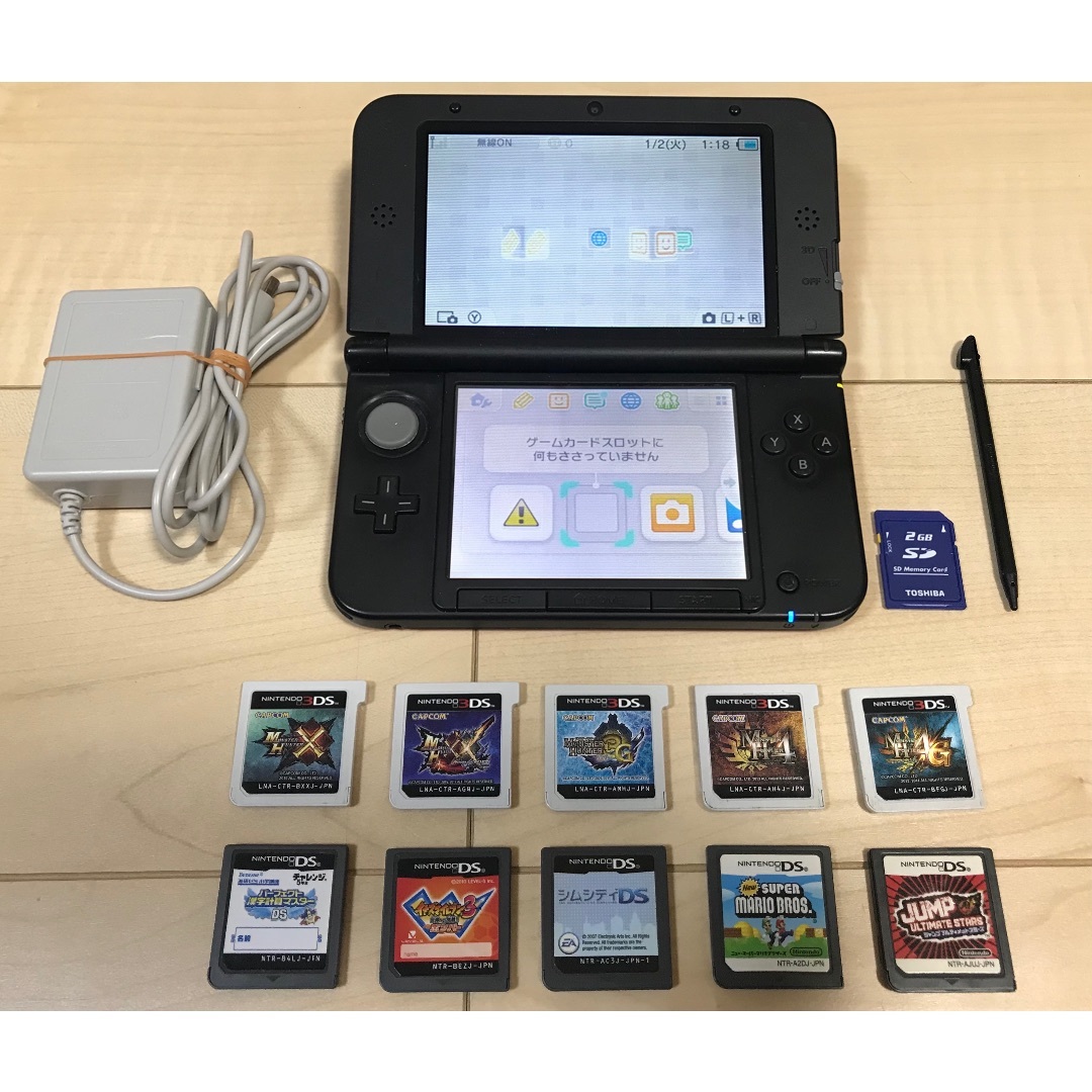 ニンテンドー3DS(ニンテンドー3DS)のお得✨ニンテンドー3DSLL本体＋ソフト10本セット✨ エンタメ/ホビーのゲームソフト/ゲーム機本体(携帯用ゲーム機本体)の商品写真