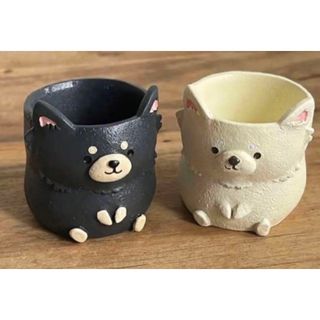 【新品】チワワのミニミニプランター(2つ)(置物)