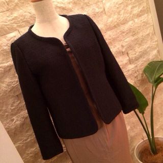 テチチ(Techichi)のノーカラージャケット⭐︎濃紺 入学式にも(ノーカラージャケット)