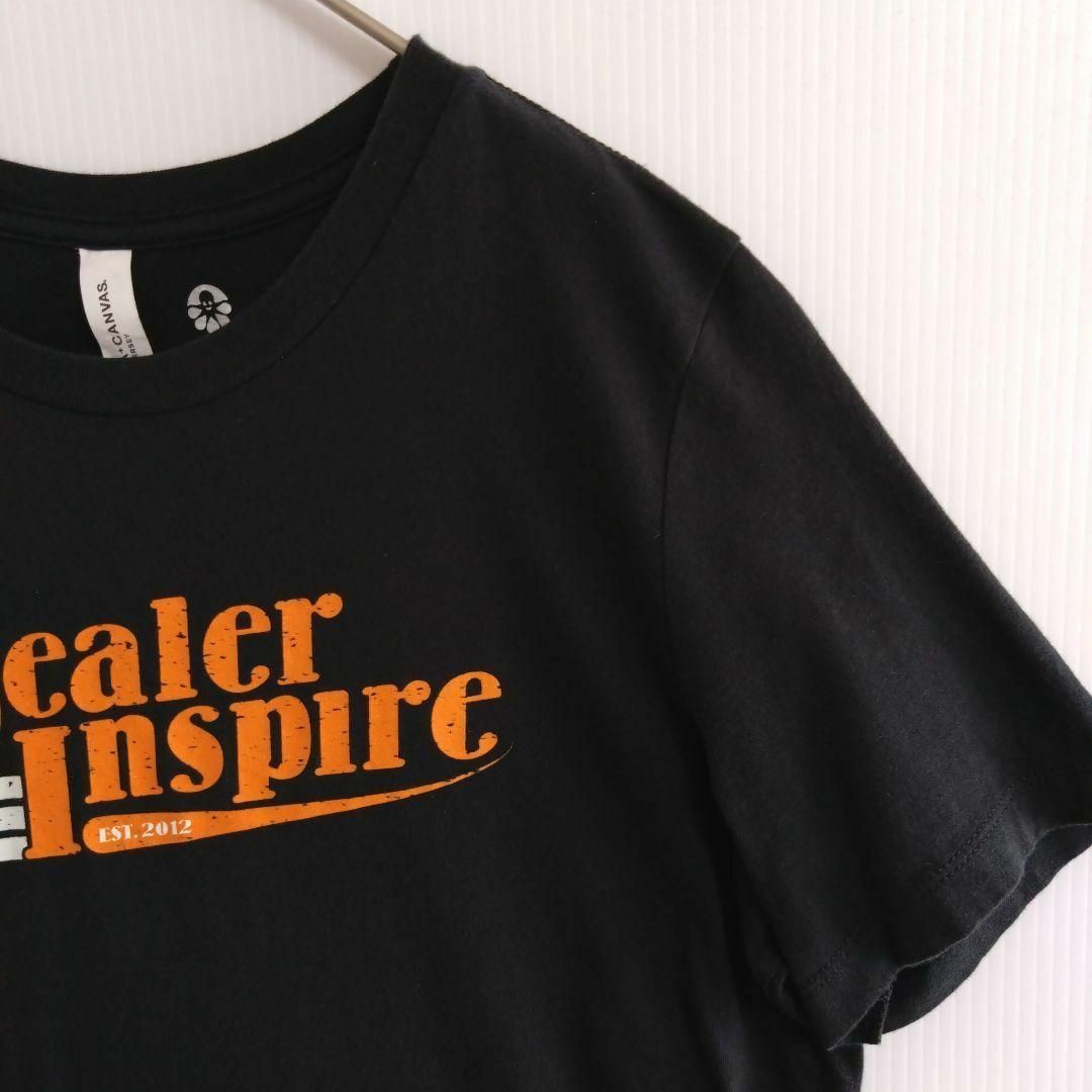411 CANVAS 半袖Tシャツ M 黒 プリントロゴ US古着 レディス レディースのトップス(Tシャツ(半袖/袖なし))の商品写真