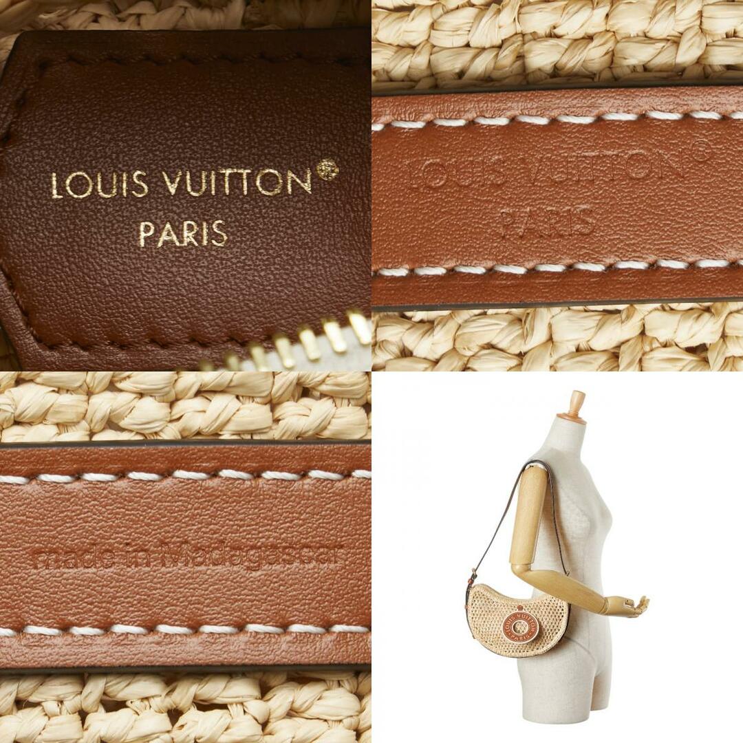 ルイ・ヴィトン クロワッサン ラフィア レザー ショルダーバッグ LOUIS VUITTON - 美品 ルイ ヴィトン クロワッサン ショルダー