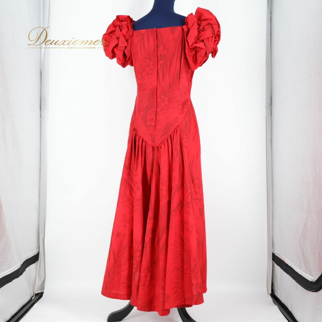 ハワイ製 フラダンス衣装】レッド T&L MUUMUU FACTORY ドレス