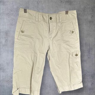 カルバンクライン(Calvin Klein)のC183 Calvin Kleinベージュ カーゴショートパンツ 4ポケット(デニム/ジーンズ)