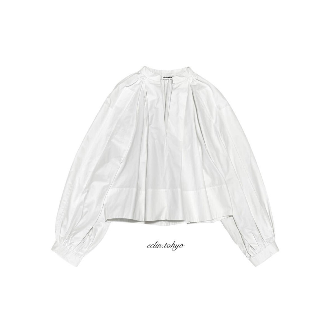 美品 Jil sander ボリューム袖シャツ ブラウス　リネン　定価20万以上 JIL SANDER - ジルサンダー《大人気バルーンスリーブ