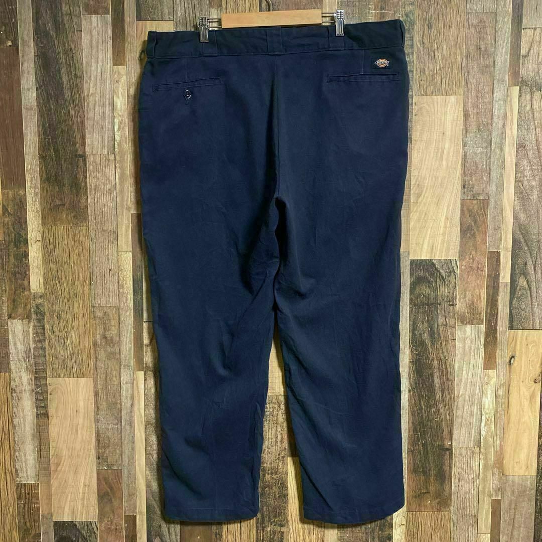 Dickies - ディッキーズ メンズ ワークパンツ ロゴ 42 3XL 紺