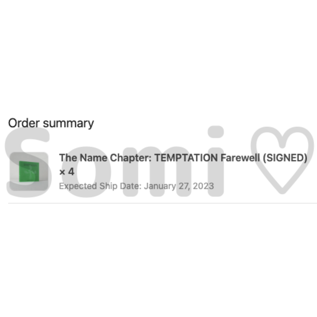 TOMORROW X TOGETHER - TXT TEMPTATION アメリカ 限定 ヒュニンカイ 直筆サイン TOMORROW X TOGETHER - TXT TEMPTATION アメリカ 限定