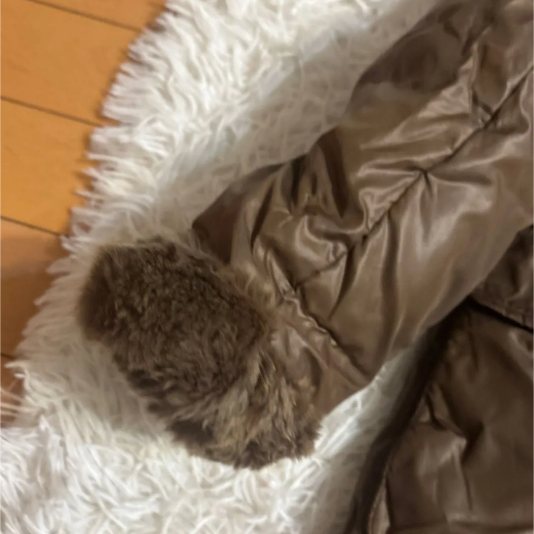 Max Mara(マックスマーラ)のMax MaraWEEKEND ラビットファーダウンコート ブラウン ベルト付き レディースのジャケット/アウター(ダウンコート)の商品写真