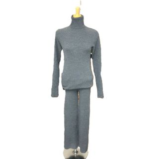 クラネ CLANE ハイネック ニット ワンピース&パンツ ワンピース 洋服 セットアップ ポリエステル グレー 新品同様(セット/コーデ)