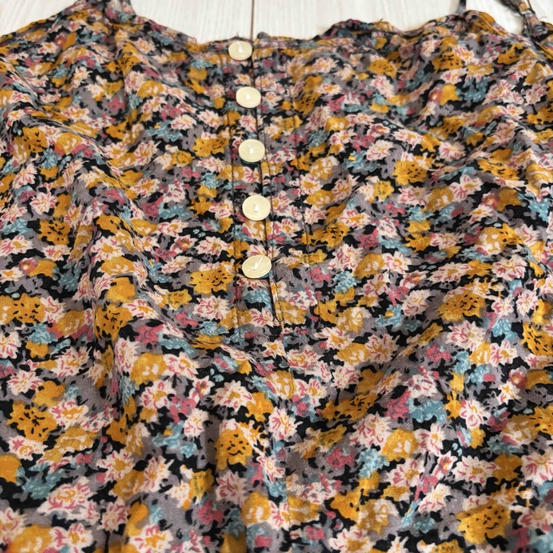 w closet(ダブルクローゼット)のw closet 花柄　オールインワン　裏地付き　ポケット付き レディースのパンツ(オールインワン)の商品写真