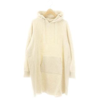 ネストローブ プルオーバ―ロングパーカー ワンピース 杢アイボリー ■OS(ひざ丈ワンピース)